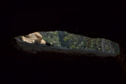 Radesh-Schlucht - kleine Höhle Eingang von innen