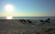 Bild: Belgien - Reiter am Strand